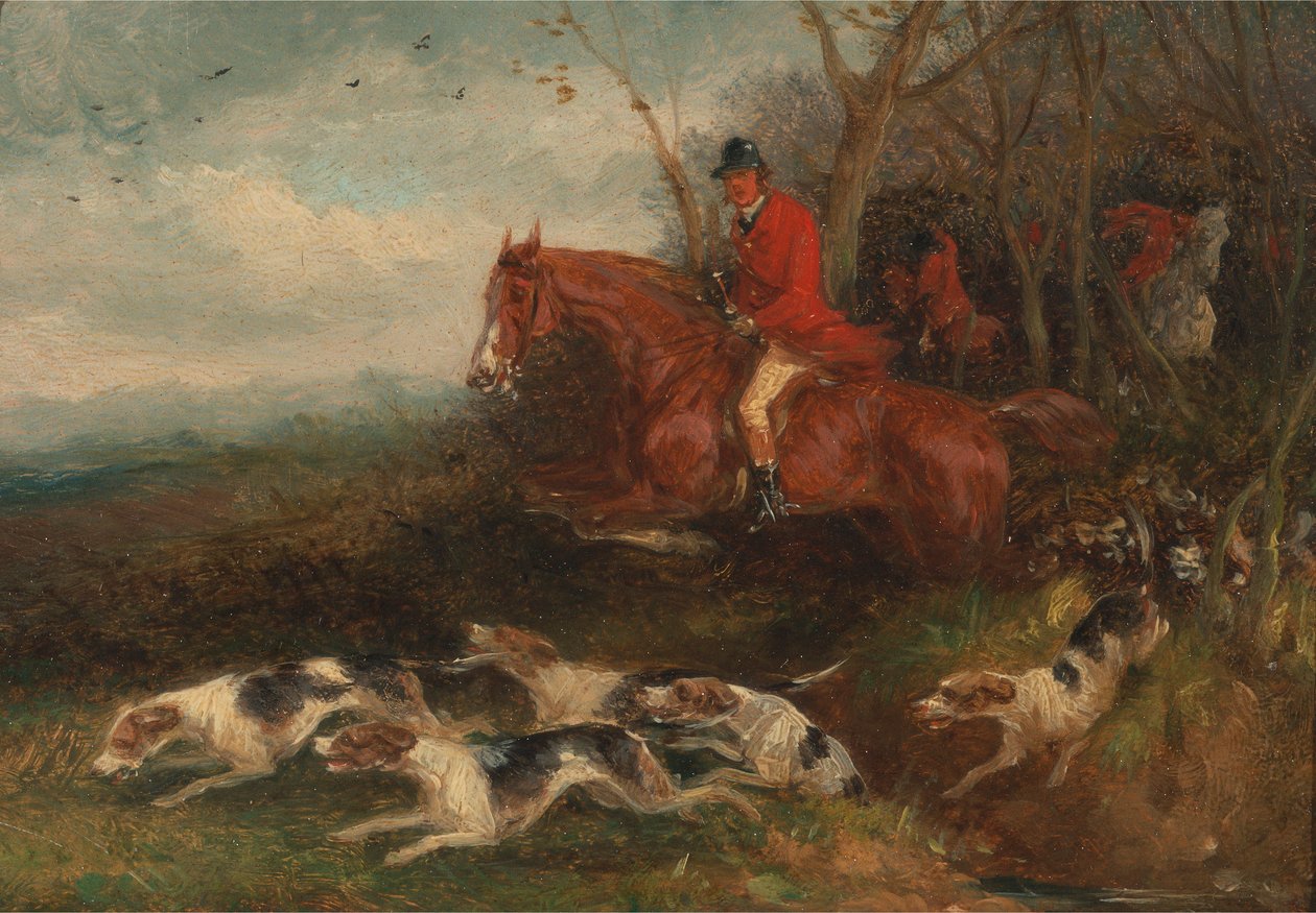 A caça à raposa: Capa de ruptura de William J. Shayer