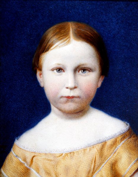 Retrato da Filha do Artista de William J. Webbe or Webb