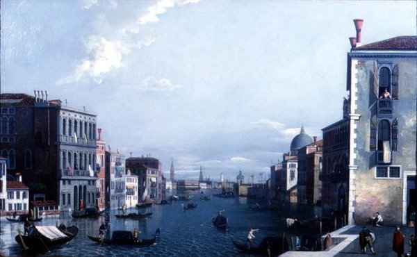 O Grande Canal olhando para os Dogana e o Palácio dos Doges de William James
