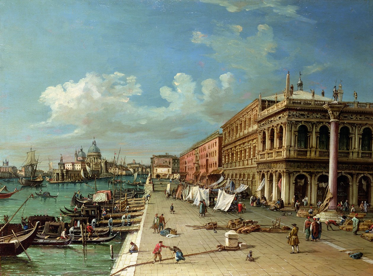 Vista do Molo, olhando para a entrada do Grande Canal, Veneza de William James