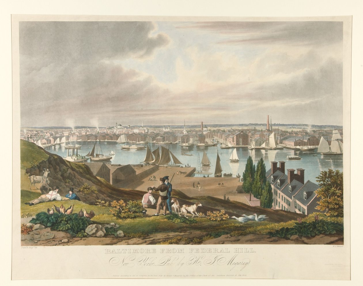 Baltimore vista de Federal Hill de William James Bennett