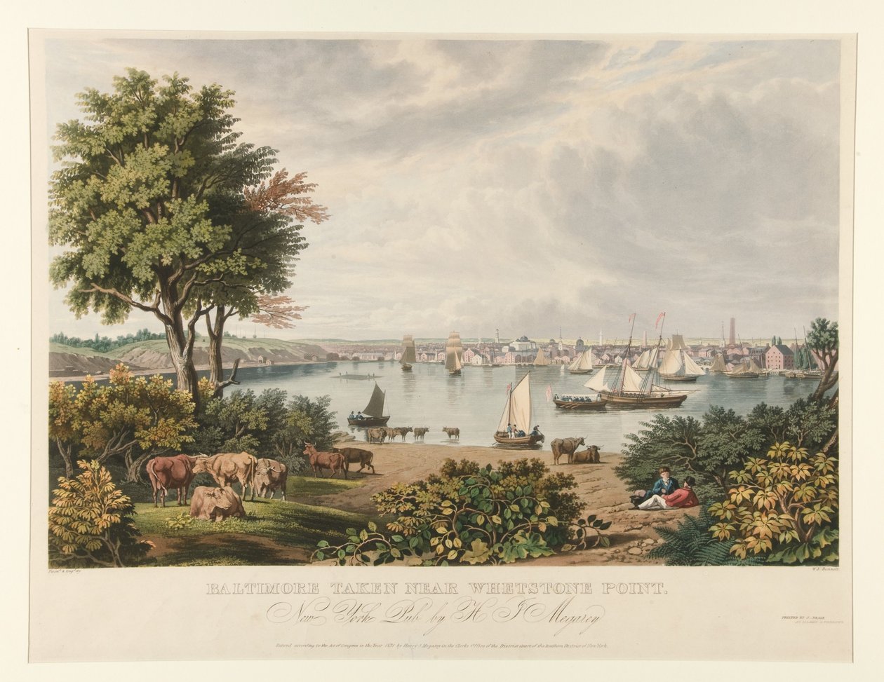 Baltimore, fotografada perto de Whetstone Point de William James Bennett