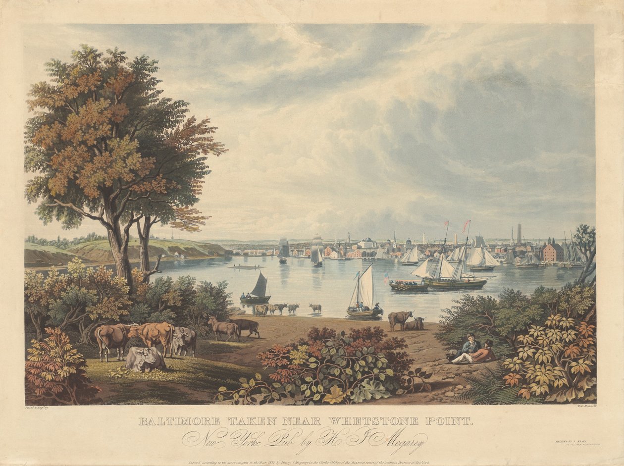 Baltimore tomada perto de Whetstone Point de William James Bennett