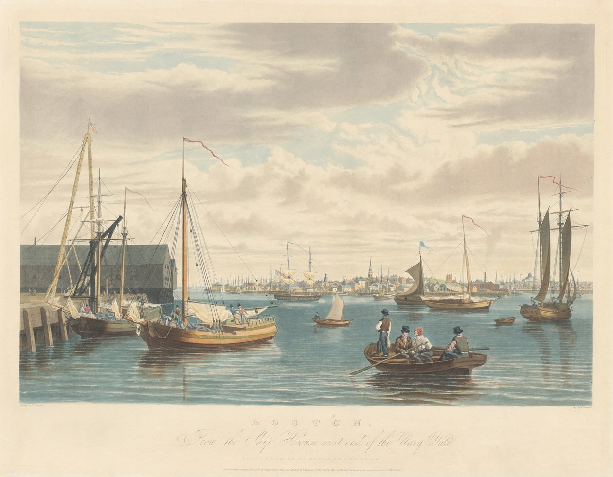 Boston: Do Ship House West End do Navy Yard de William James Bennett