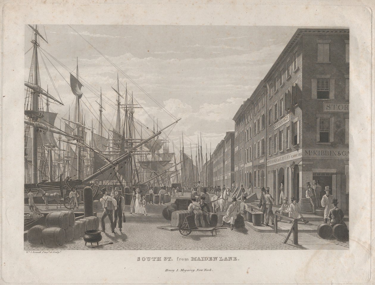 South St. de Maiden Lane, 1834. de William James Bennett