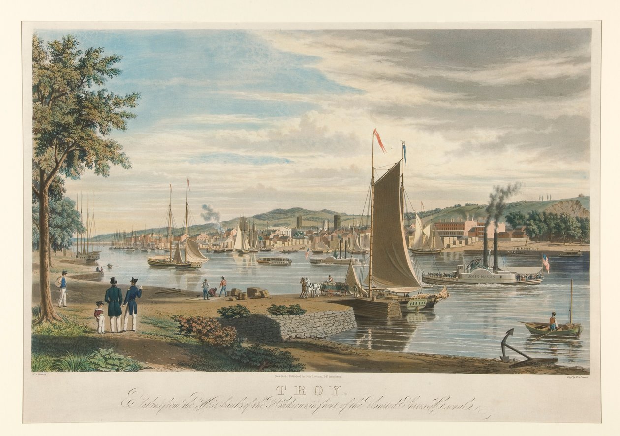 Tróia. Extraído da margem ocidental do Hudson, em frente ao Arsenal dos Estados Unidos. de William James Bennett