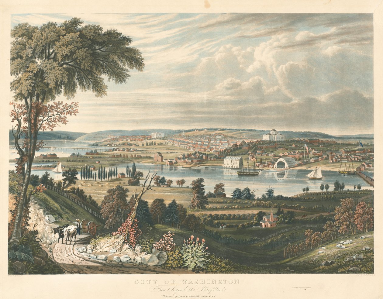 Cidade de Washington: além dos estaleiros da Marinha de William James Bennett after George Cooke