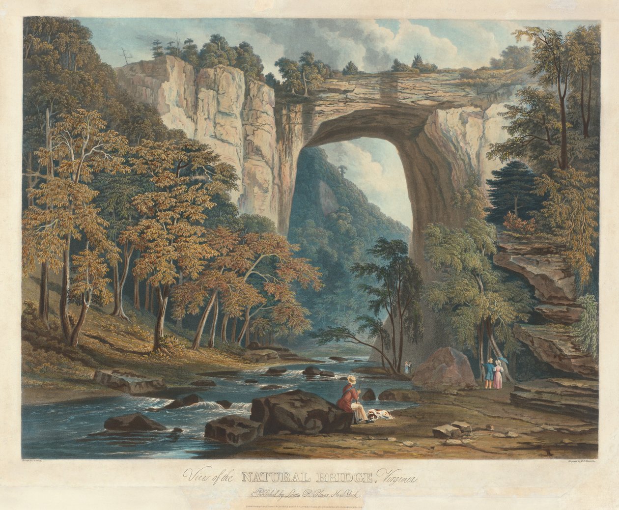 Vista da Ponte Natural de William James Bennett after Jacob C. Ward