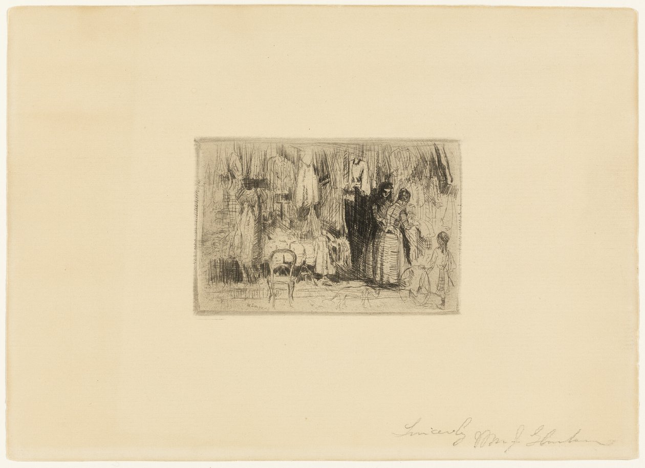 Na costureira de William James Glackens