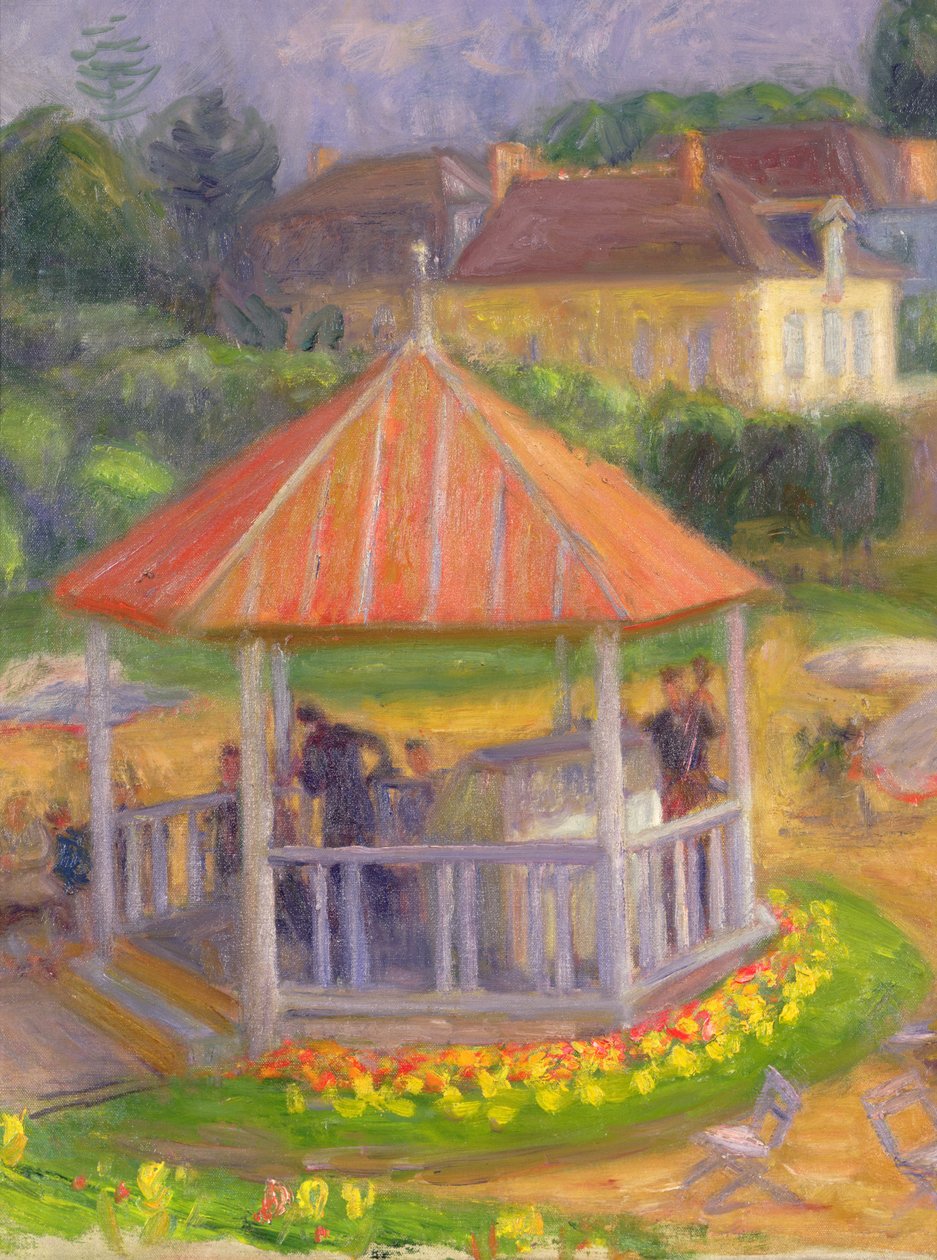 Coreto (óleo sobre tela sobre cartão) de William James Glackens