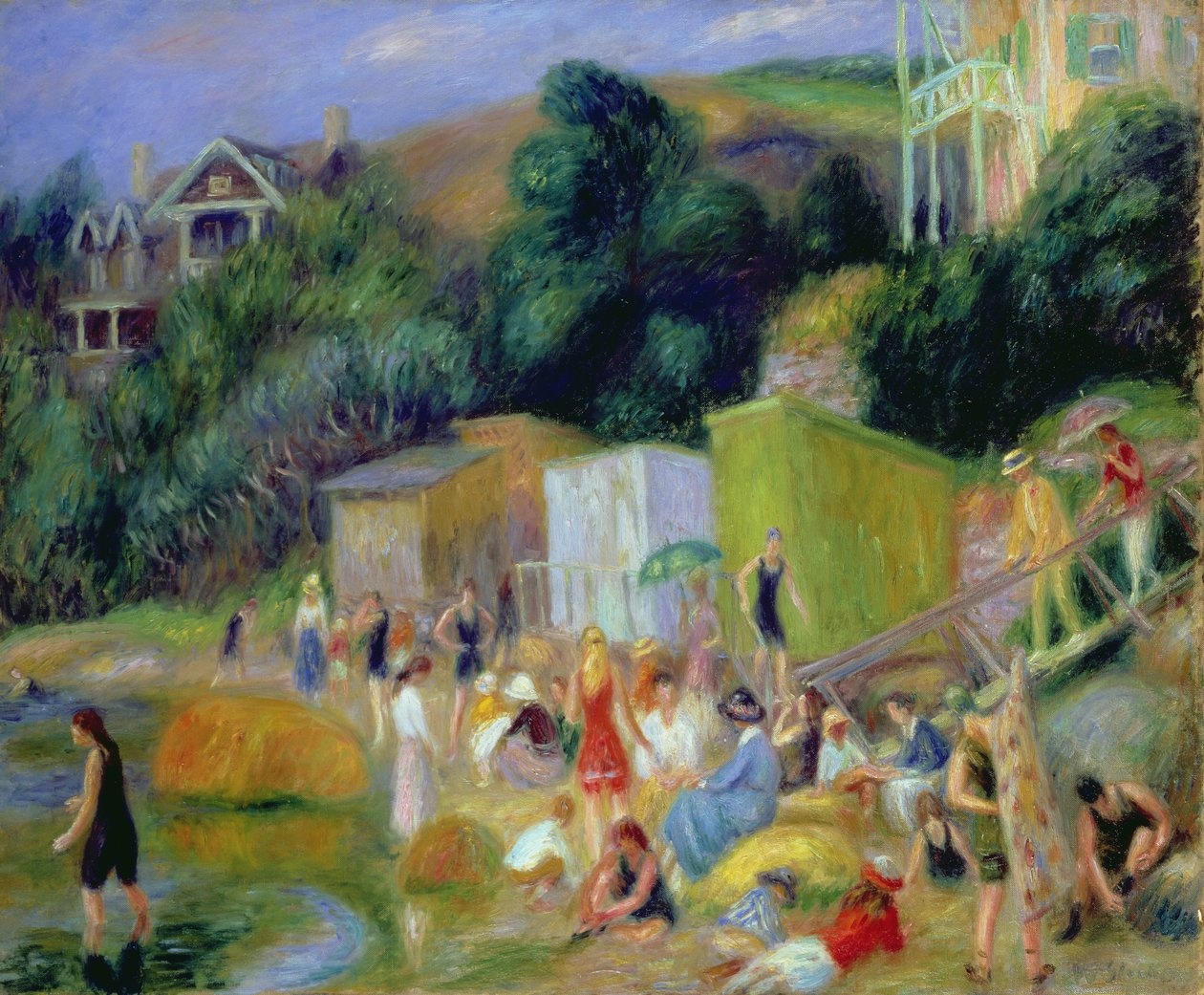 Praia de Annisquam de William James Glackens
