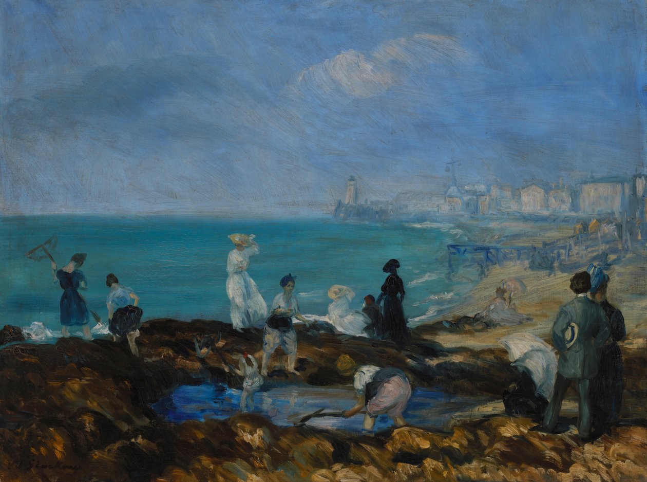 Praia de Dieppe de William James Glackens