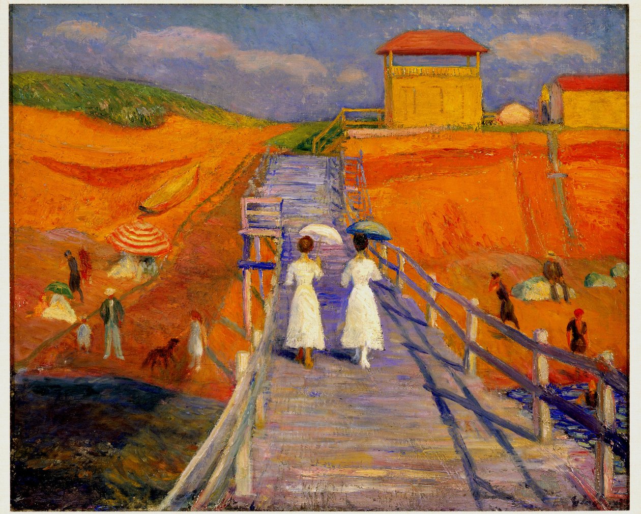 Cais de Cape Cod, 1908 de William James Glackens