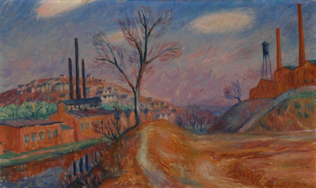 Paisagem – Fábricas de William James Glackens