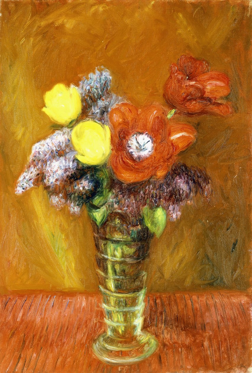 Lilás e Túlipas de William James Glackens