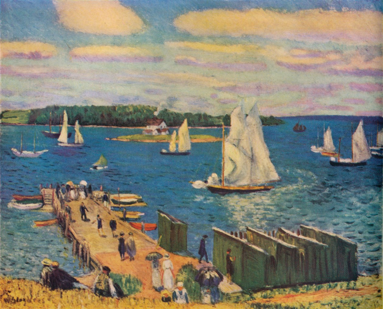 Baía de Mahone, 1911 de William James Glackens