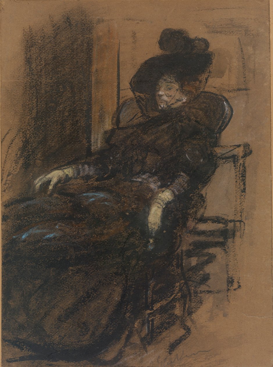 Mulher sentada de William James Glackens
