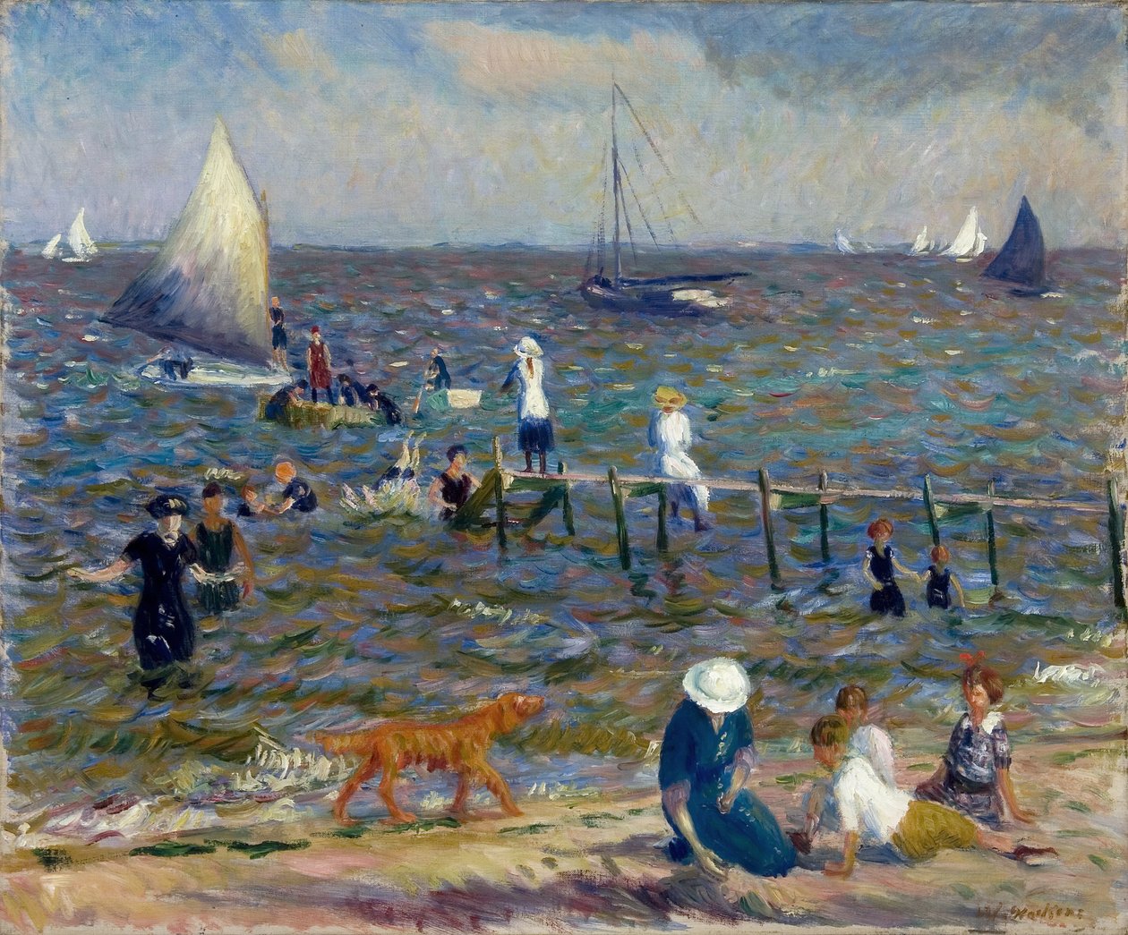 The Little Pier de William James Glackens