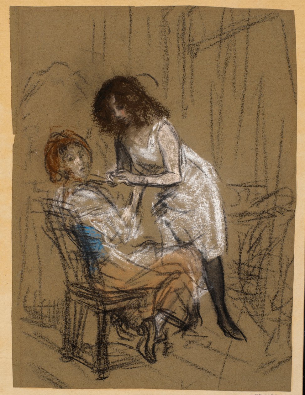 Duas Mulheres (Uma Sentada) de William James Glackens