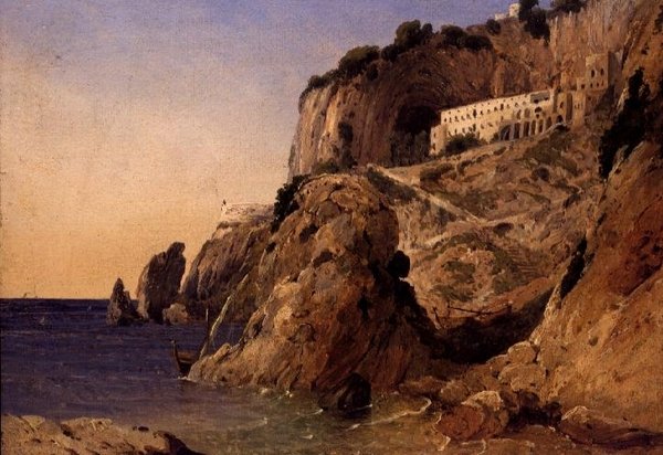 Um Mosteiro na Costa de Amalfi de William James Linton