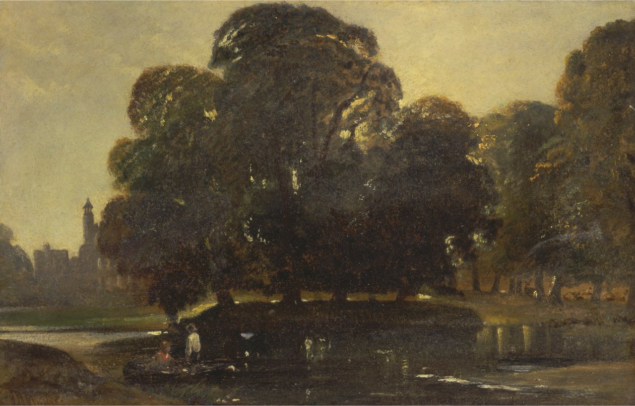 Uma Vista do Eton e do Fellows Eyot de William James Muller