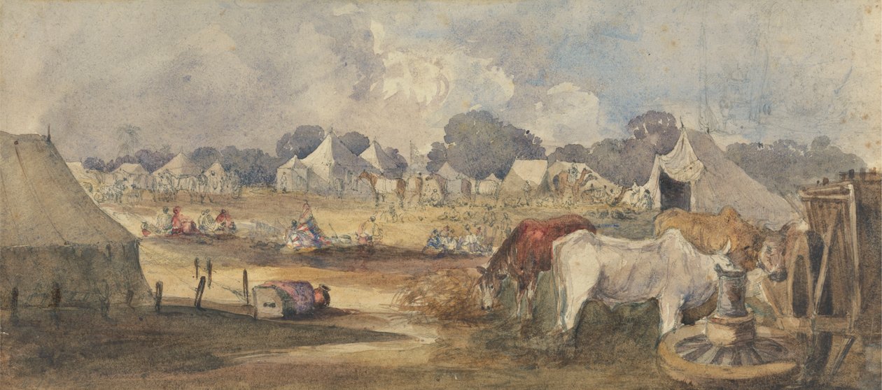 Um acampamento oriental de William James Muller