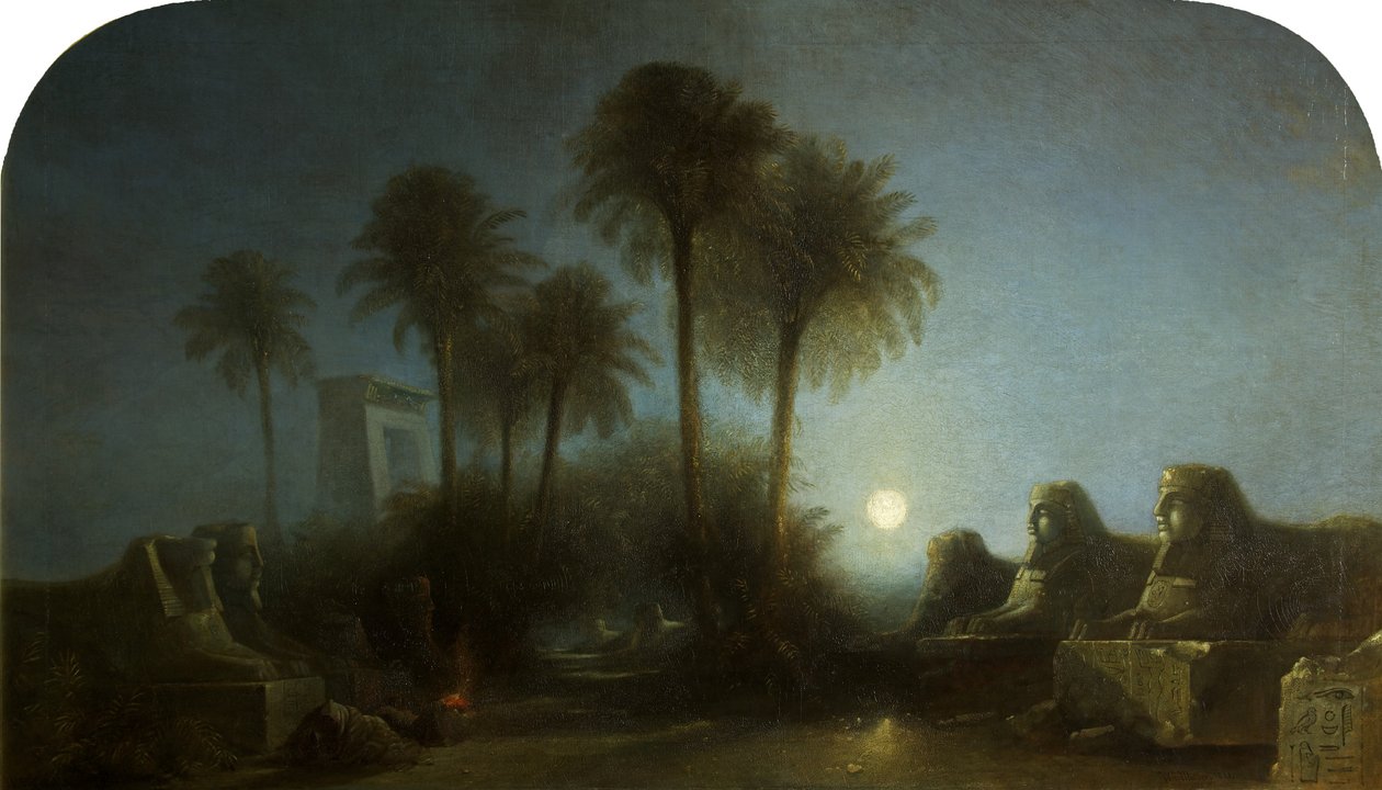 Avenida das Esfinges, Luar, Tebas de William James Muller