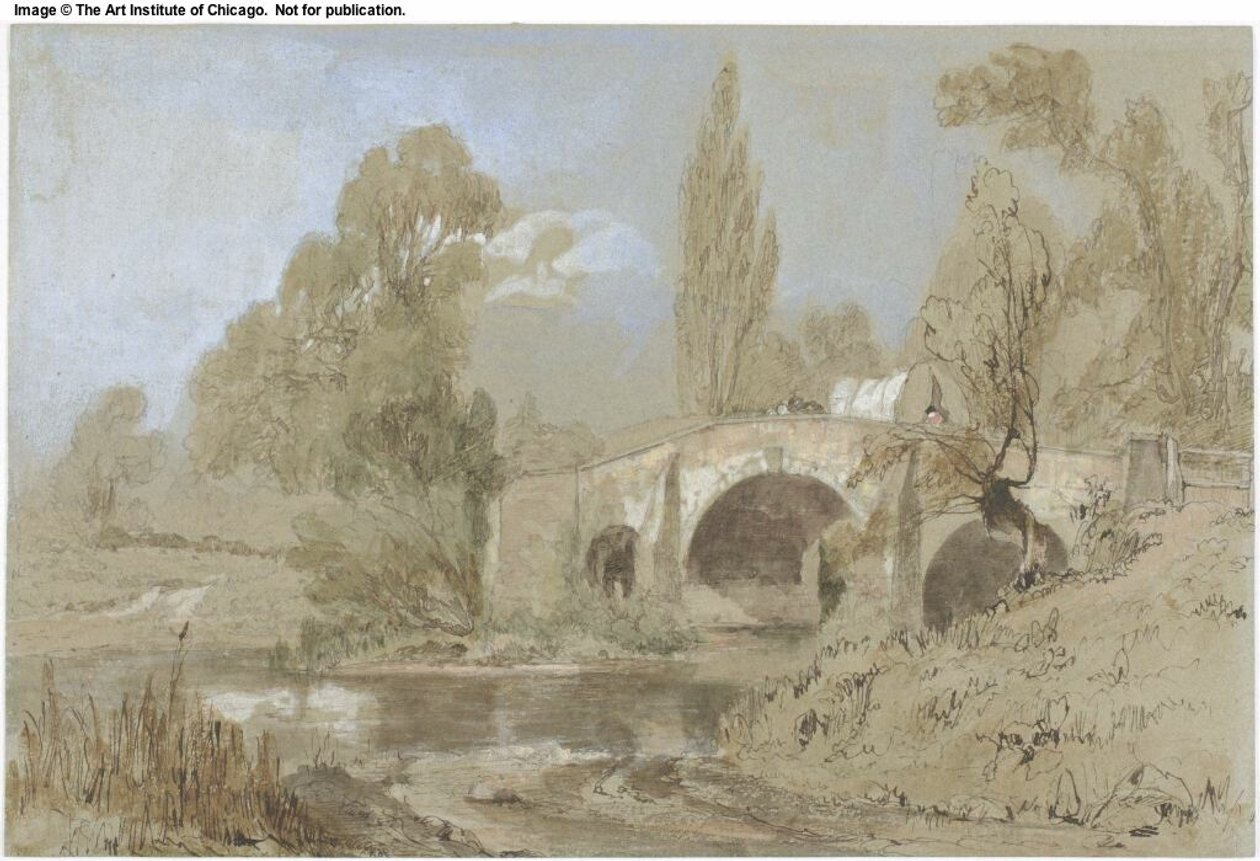 Caravana cigana na ponte de William James Muller