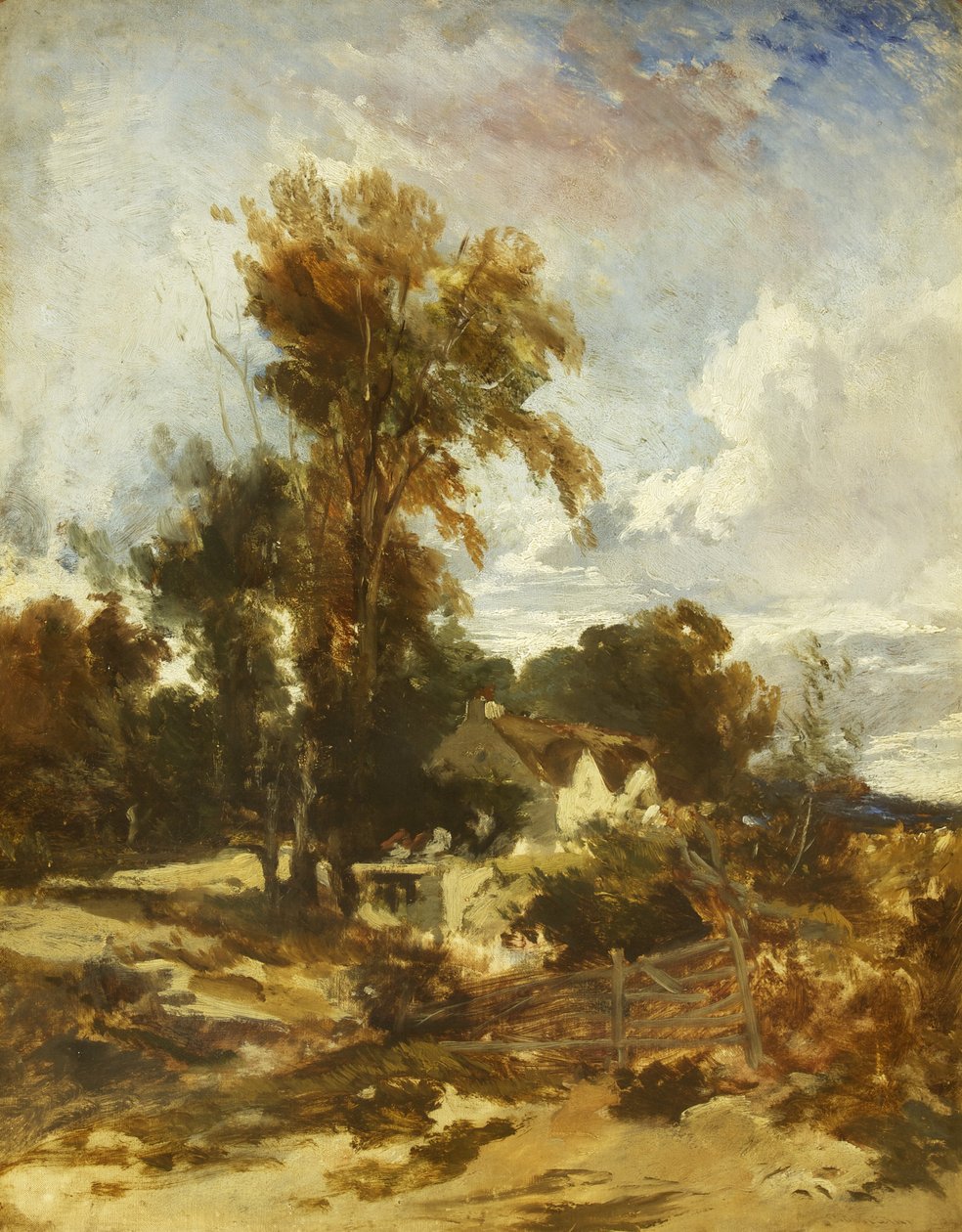 Perto de Roe, North Wales, possivelmente 1842 (óleo sobre tela) de William James Muller