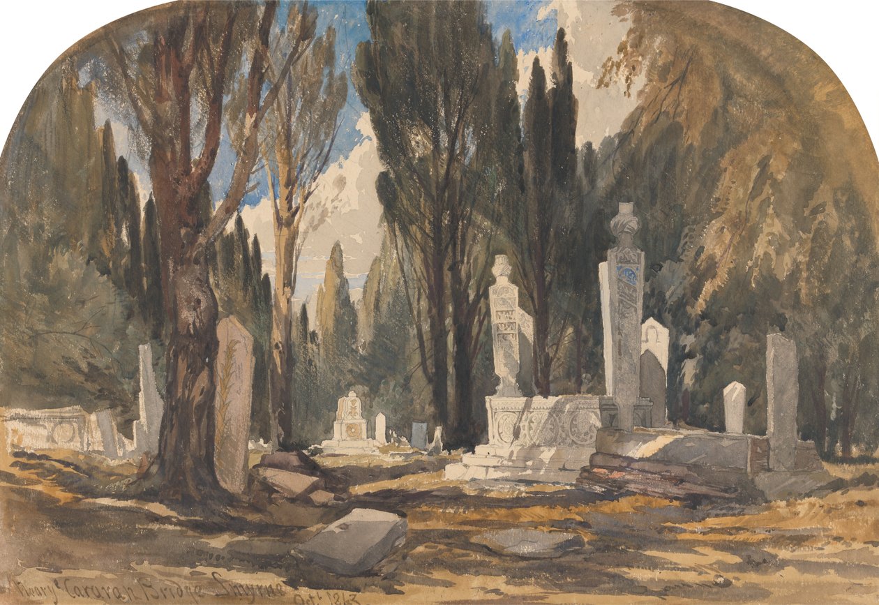 Perto da ponte das caravanas, Esmirna de William James Muller