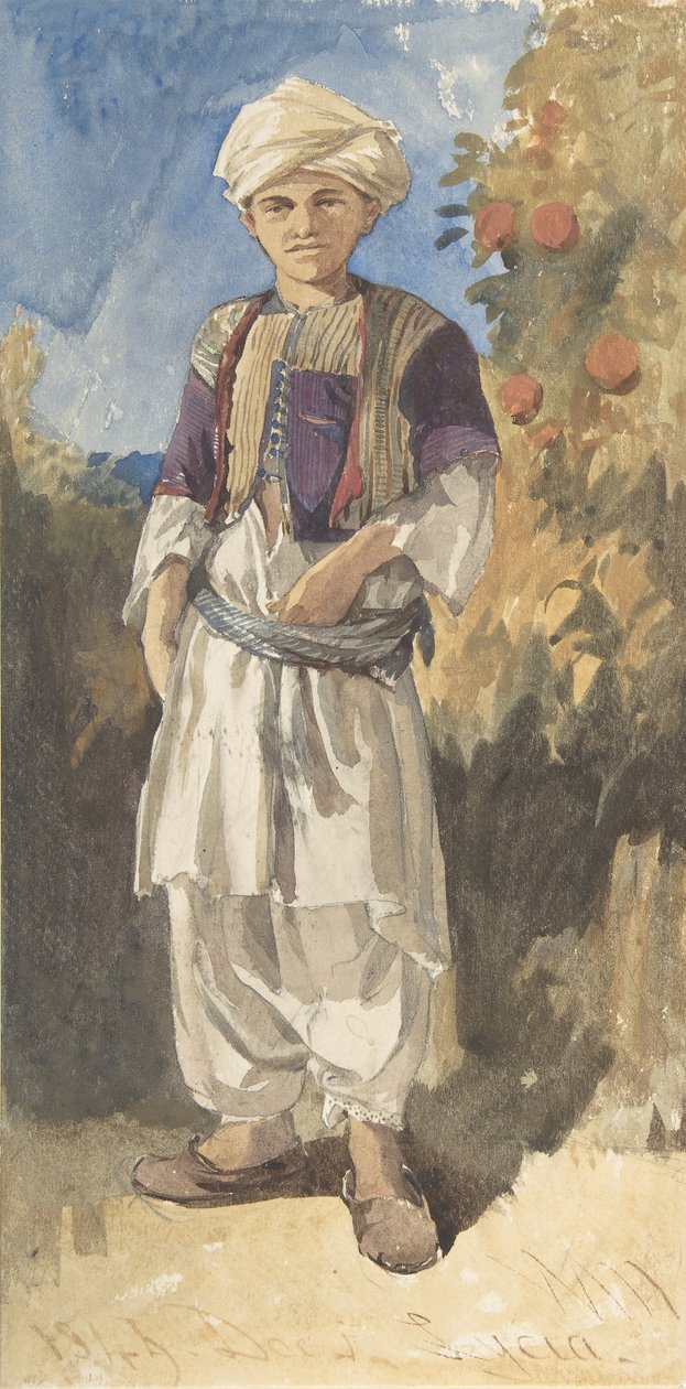 Juventude turca em pé, 1844. de William James Muller