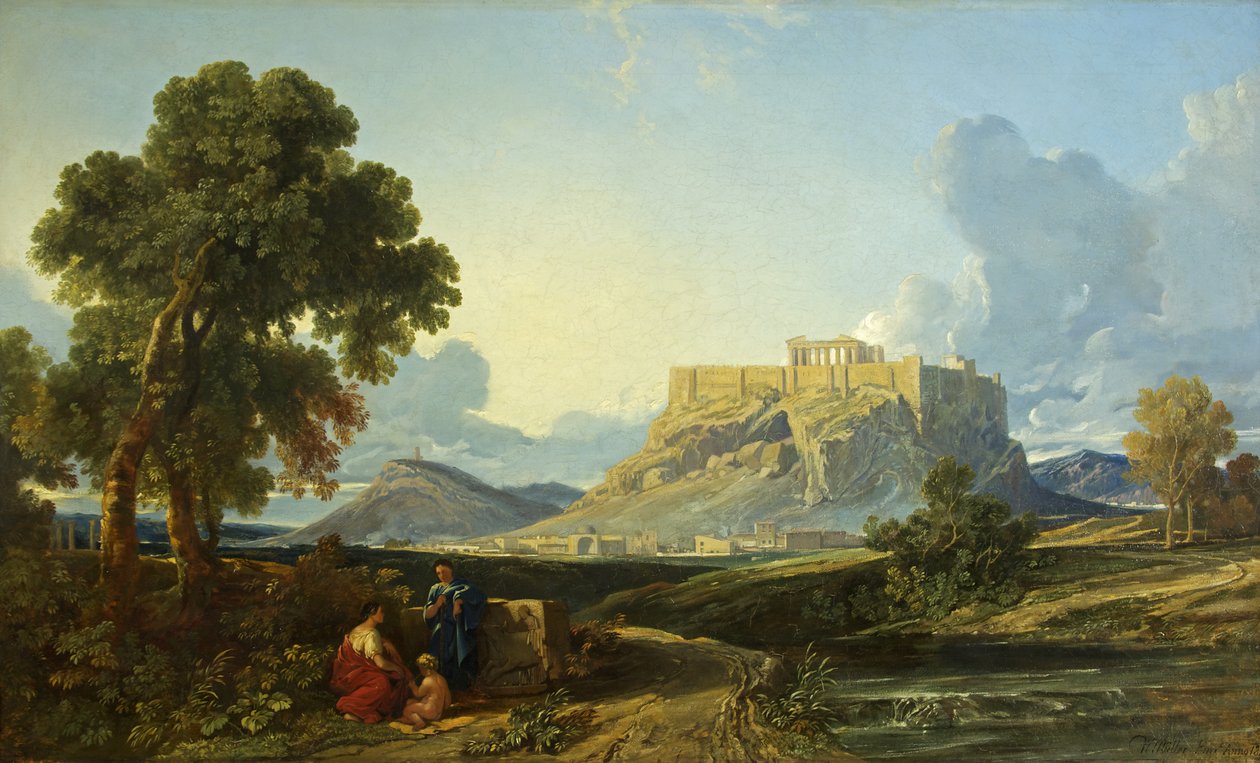 A Acrópole, Atenas de William James Muller