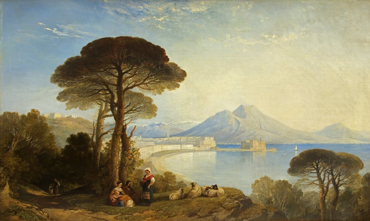 A baía de nápoles de William James Muller