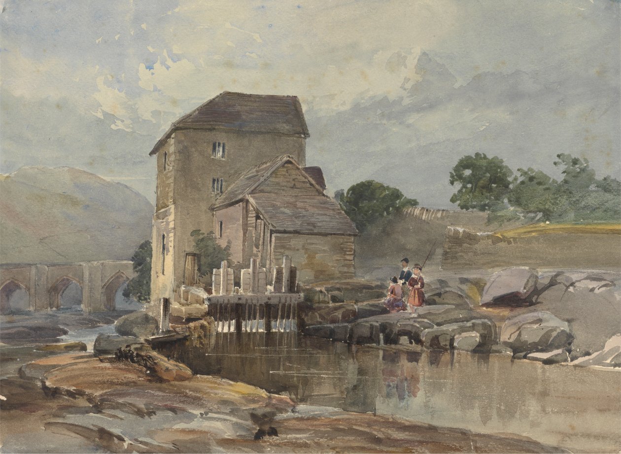 A ponte em Llangollen de William James Muller