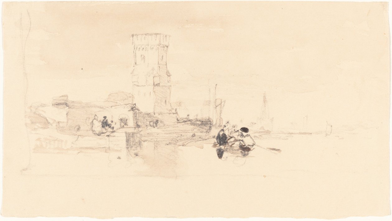 Torre com vista para a água de William James Muller