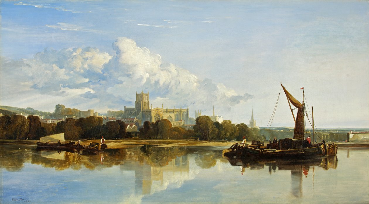 Vista da Catedral de Bristol de William James Muller