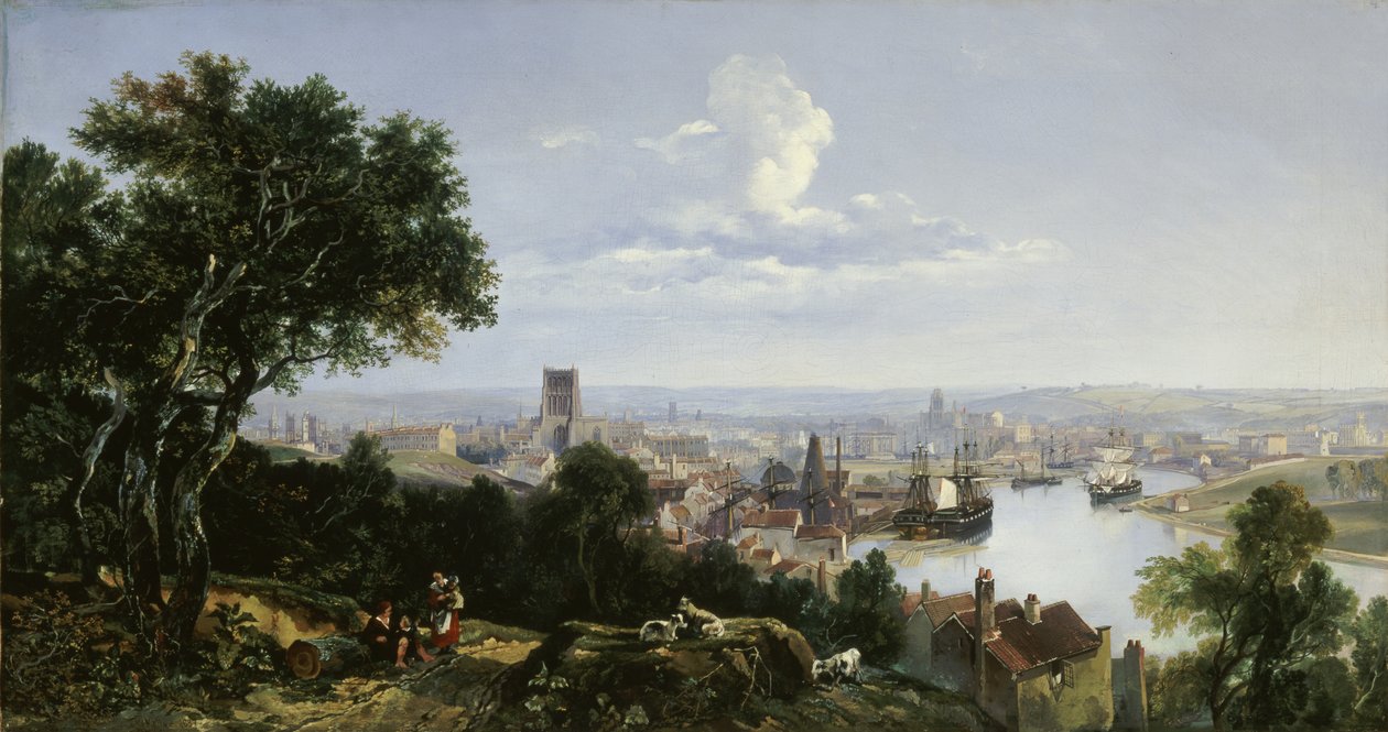 Vista de Bristol de Clifton Wood de William James Muller