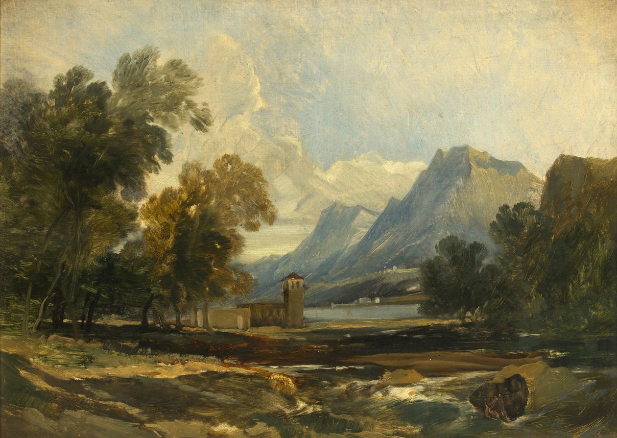 Wassen, Suíça (óleo sobre tela) de William James Muller
