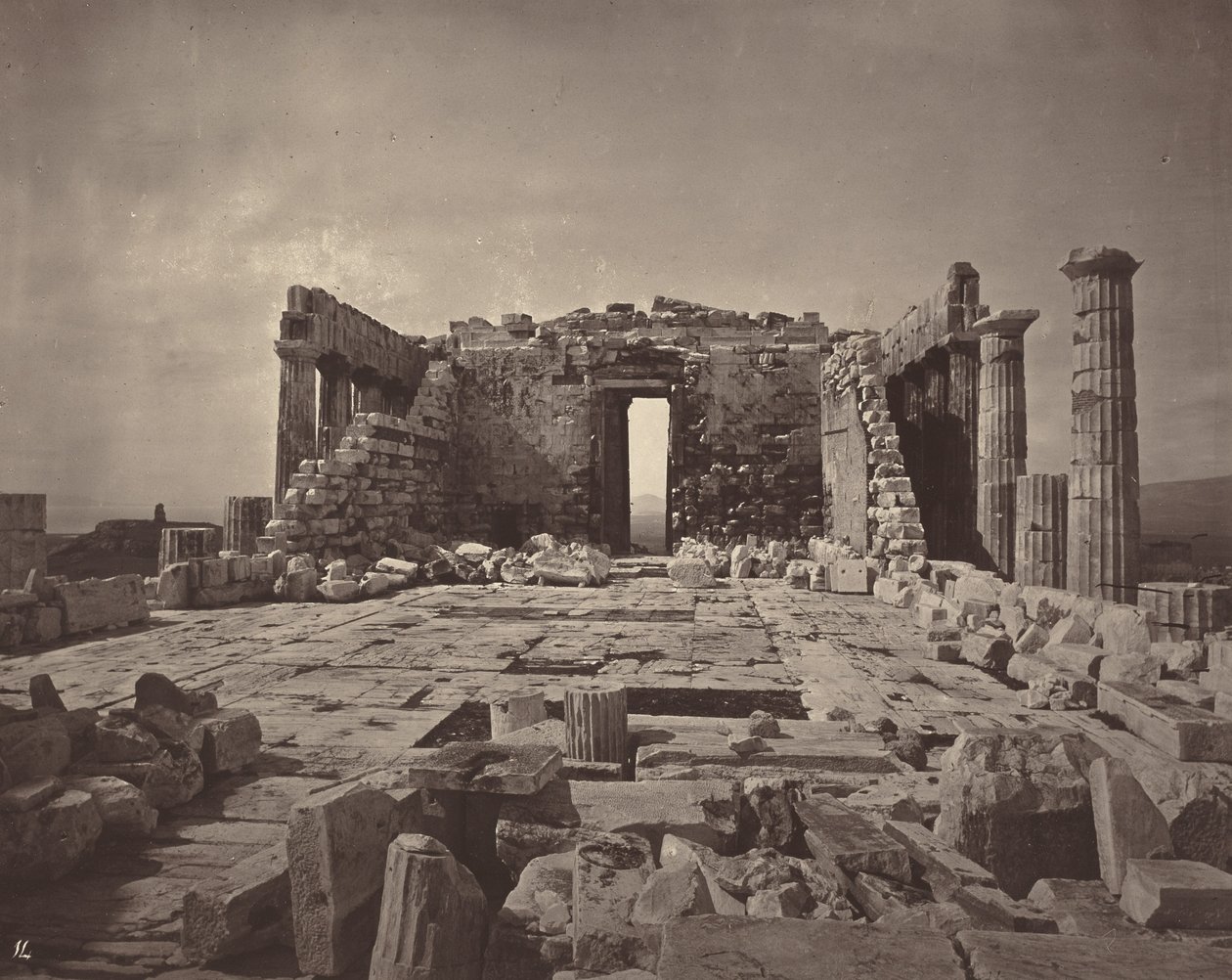 A Acrópole de Atenas, placa 14, 1869/1870 (foto) de William James Stillman