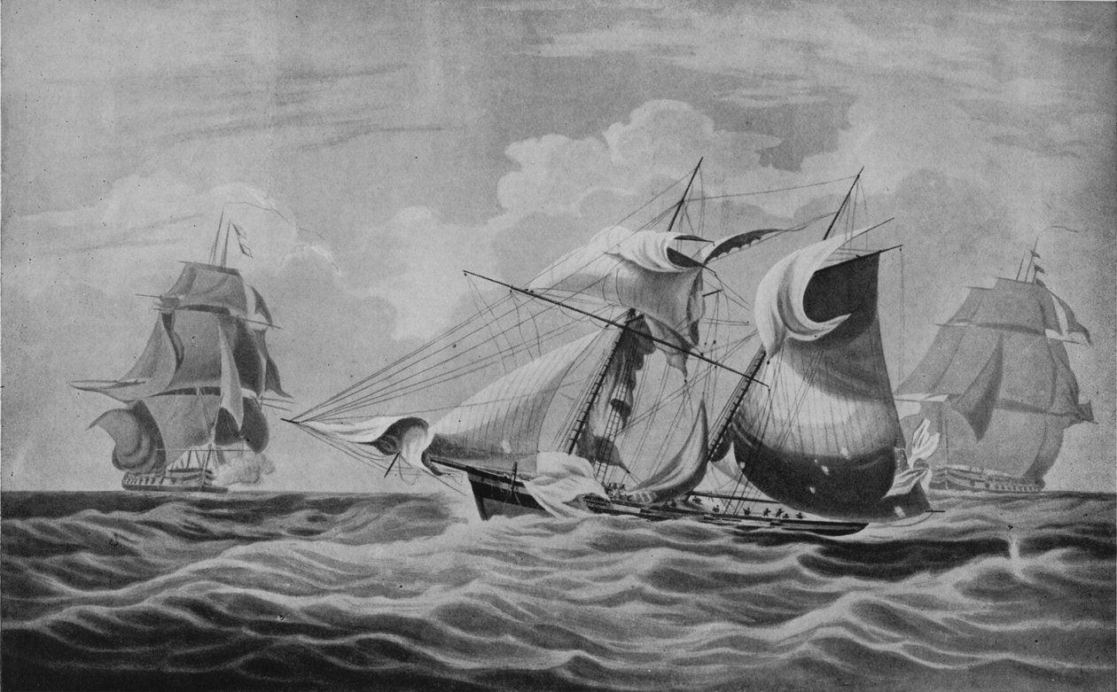 Uma captura de navio mercante armado, c1813 de William John Huggins