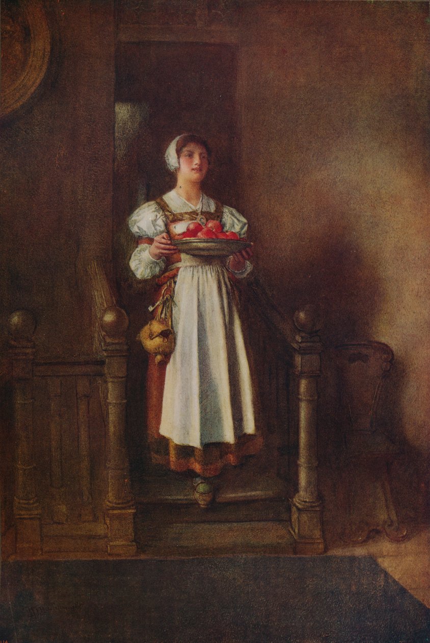 Uma empregada doméstica do albergue, c1800 de William John Wainwright