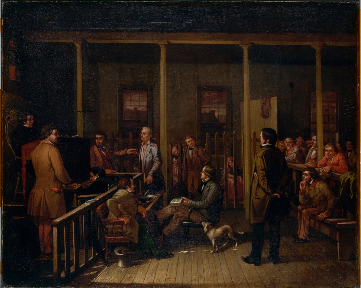 Missouri Courtroom, 1852. de William Josiah Brickey