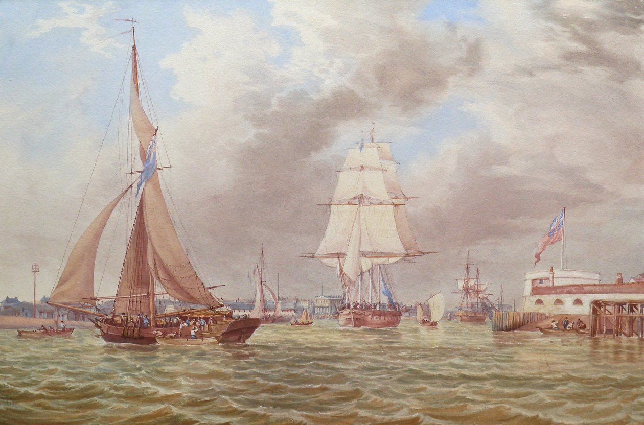 Navegação na entrada do porto de Portsmouth de William Joy