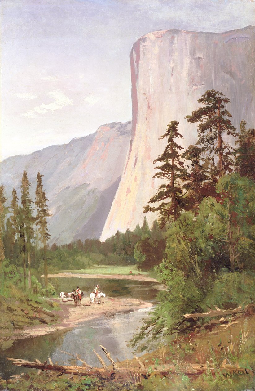 El Capitan, vale de Yosemite de William Keith