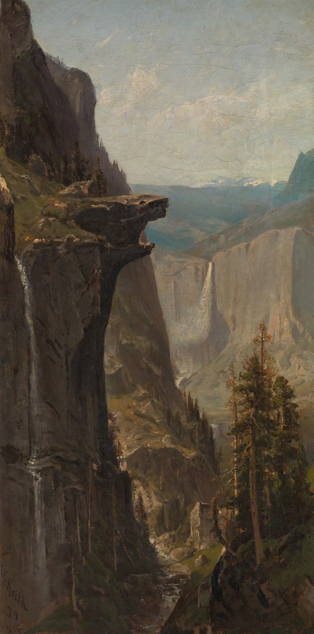 Yosemite Falls, de Glacier Point, 1879. de William Keith