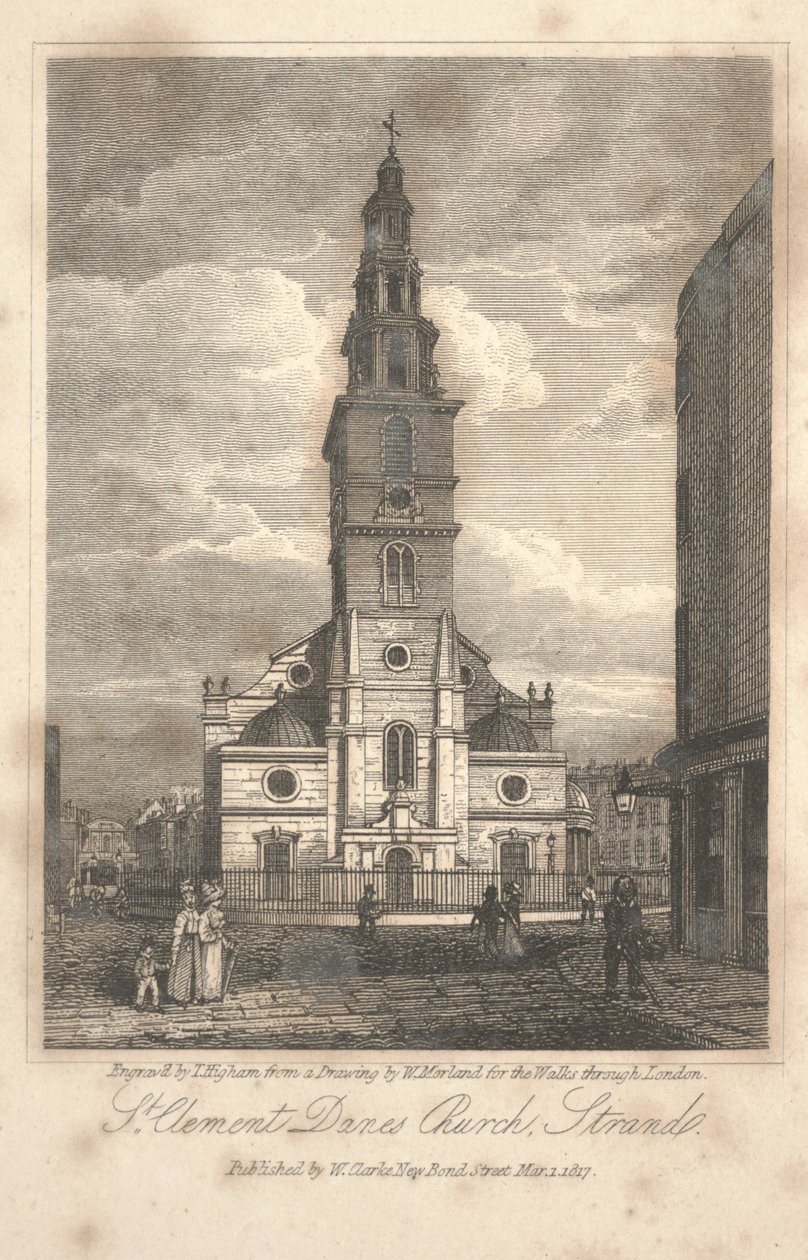 Igreja de St. Clemente Danes, Strand de William Kendall Morland