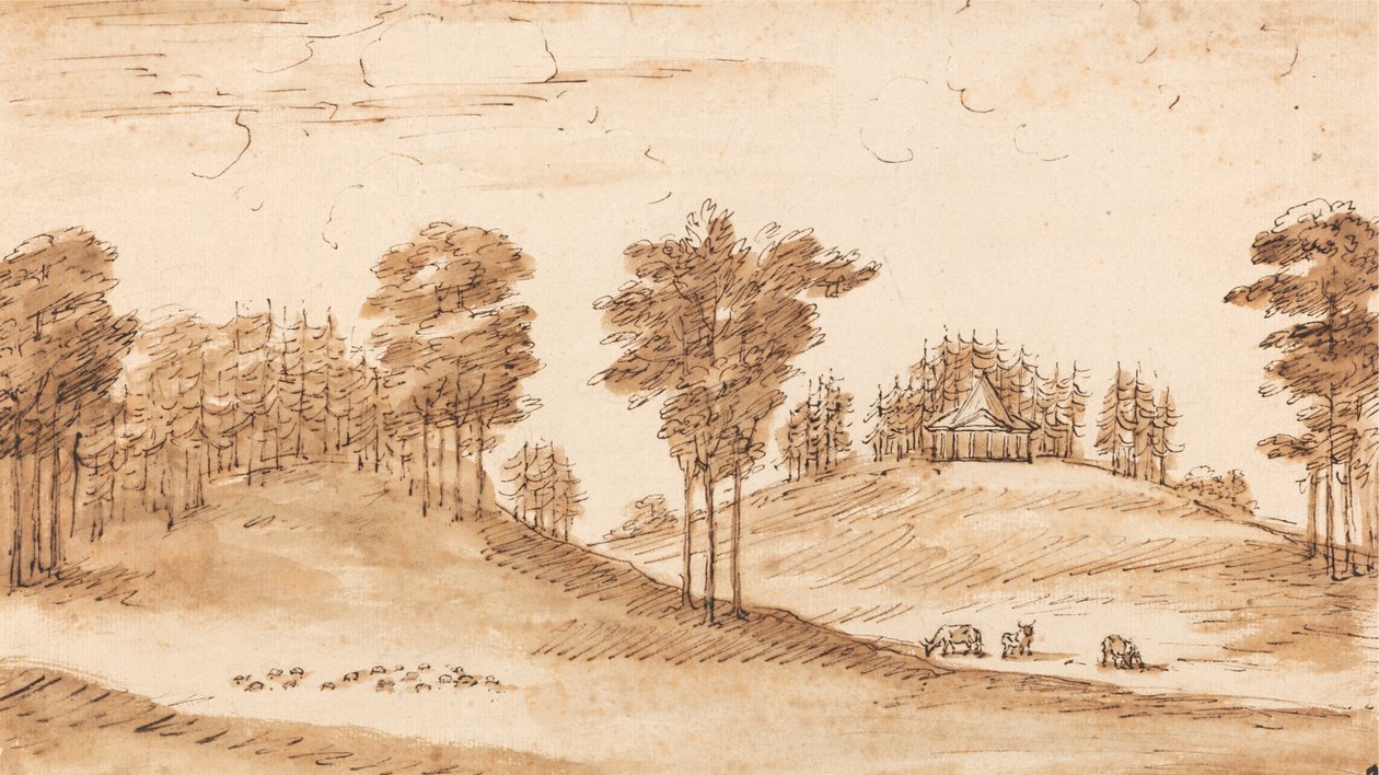 Design para um Pavilhão num Parque de Cervos de William Kent