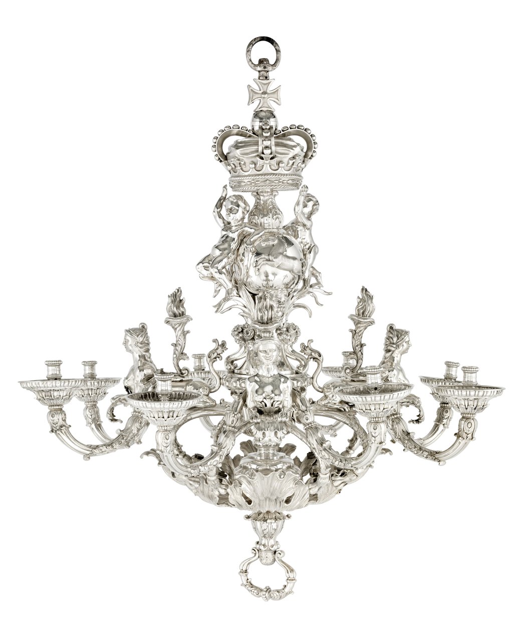 O candelabro real de Givenchy Hanover, 1736 de William Kent