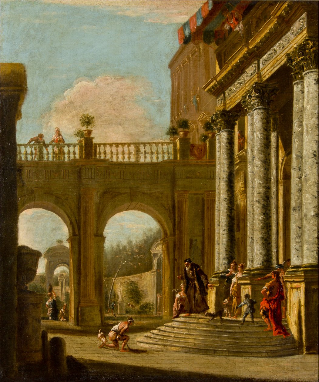 O Retorno do Filho Pródigo, c.1712-16 (óleo sobre tela) de William Kent