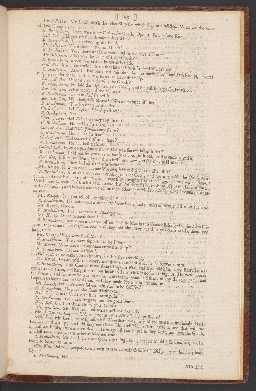 O Arrazoamento, Julgamento e Condenação do Capitão William Kidd, para a continuação e Pirataria de William Kidd